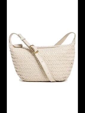 NWT Madewell Woven Sling Bag Adjustable Purse - Alabaster/Cream/Off White